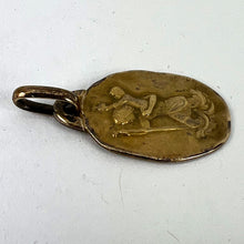 Load image into Gallery viewer, Vintage French Perroud Saint Christopher 18K Yellow Gold Medal Pendant