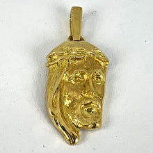 Load image into Gallery viewer, French Jesus Christ Crown of Thorns  18K Yellow Gold Medal Pendant