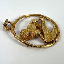 Load image into Gallery viewer, Rosenthal Large Zodiac Leo 18K Yellow Gold Lion Charm Pendant