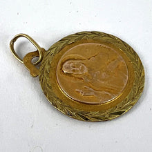 Load image into Gallery viewer, Dropsy Notre Dame de Mont Carmel Sacred Heart 18K Yellow Gold Medal Pendant