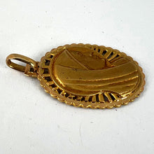 Load image into Gallery viewer, French Virgin Mary 18K Yellow Gold Religious Medal Pendant