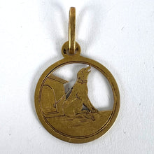 Load image into Gallery viewer, French 18K Yellow Gold Dog House Charm Pendant