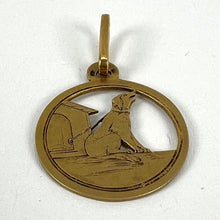 Load image into Gallery viewer, French 18K Yellow Gold Dog House Charm Pendant