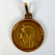 Load image into Gallery viewer, French Perroud Pagdi 18K Yellow Gold Virgin Mary Medal Pendant