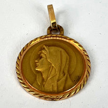 Load image into Gallery viewer, French Perroud Pagdi 18K Yellow Gold Virgin Mary Medal Pendant