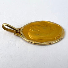 Load image into Gallery viewer, French Augis Virgin Mary 18K Yellow Gold Religious Medal Pendant