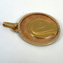 Load image into Gallery viewer, Vintage French Virgin Mary 18K Yellow Rose Gold Sunburst Medal Pendant