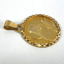 Load image into Gallery viewer, French Saint Therese 18K Yellow Gold Charm Medal Pendant