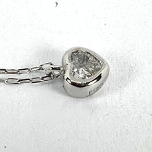 Load image into Gallery viewer, Heart-Shaped Diamond 0.14 Carat Platinum Charm Pendant Necklace