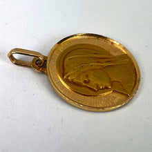 Load image into Gallery viewer, French Dropsy Perroud Virgin Mary 18K Yellow Gold Medal Pendant