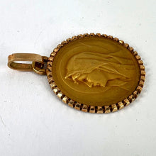 Load image into Gallery viewer, French Pageli Virgin Mary 18K Yellow Gold Medal Pendant