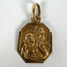 Load image into Gallery viewer, French Grun Saint Christopher 18K Yellow Gold Charm Pendant Medal