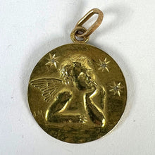 Load image into Gallery viewer, French Raphael’s Cherub Stars 18K Yellow Gold Diamond Charm Pendant