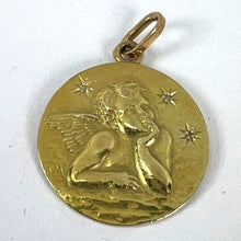Load image into Gallery viewer, French Raphael’s Cherub Stars 18K Yellow Gold Diamond Charm Pendant