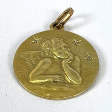 Load image into Gallery viewer, French Raphael’s Cherub Stars 18K Yellow Gold Diamond Charm Pendant