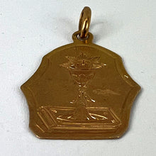 Load image into Gallery viewer, French First Communion 18K Yellow Gold Medal Pendant