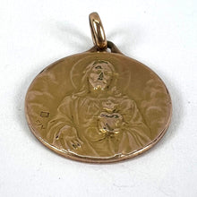 Load image into Gallery viewer, French Sacred Heart Madonna Child Rolled 18K Yellow Gold Filled Charm Pendant