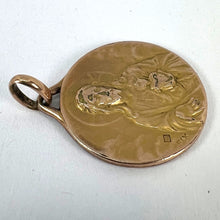 Load image into Gallery viewer, French Sacred Heart Madonna Child Rolled 18K Yellow Gold Filled Charm Pendant