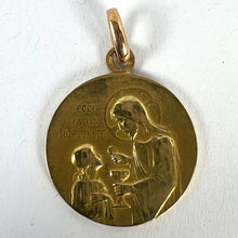 Load image into Gallery viewer, French Religious Jesus Christ Holy Communion 18K Yellow Gold Medal Pendant