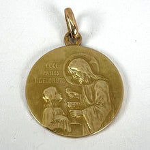 Load image into Gallery viewer, French Religious Jesus Christ Holy Communion 18K Yellow Gold Medal Pendant