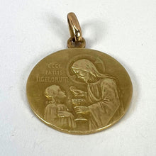 Load image into Gallery viewer, French Religious Jesus Christ Holy Communion 18K Yellow Gold Medal Pendant