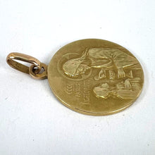 Load image into Gallery viewer, French Religious Jesus Christ Holy Communion 18K Yellow Gold Medal Pendant