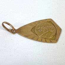 Load image into Gallery viewer, French Saint Christopher 18K Yellow Gold Charm Pendant Medal