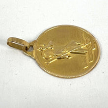 Load image into Gallery viewer, Vintage French Saint Christopher 18K Yellow Gold Charm Pendant Medal