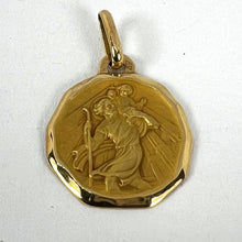 Load image into Gallery viewer, Augis Grun French Saint Christopher 18K Yellow Gold Charm Pendant