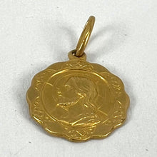 Load image into Gallery viewer, Italian UnoAErre Dio Ti Protegga God Protect You 18K Yellow Gold Charm Pendant