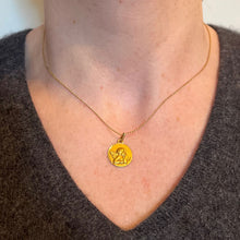 Load image into Gallery viewer, French Augis Raphael’s Cherub 18K Yellow Gold Charm Pendant