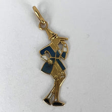 Load image into Gallery viewer, French Pinocchio 9 Karat Yellow Gold Enamel Charm Pendant