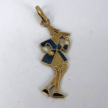 Load image into Gallery viewer, French Pinocchio 9 Karat Yellow Gold Enamel Charm Pendant