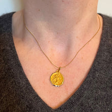 Load image into Gallery viewer, Augis Grun French Saint Christopher 18K Yellow Gold Charm Pendant