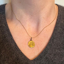 Load image into Gallery viewer, French Perroud Saint Christopher 18K Yellow Gold Medal Pendant