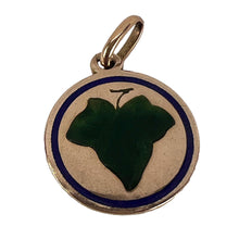 Load image into Gallery viewer, Ivy Leaf 9 Karat Rose Gold Enamel Love Charm Pendant