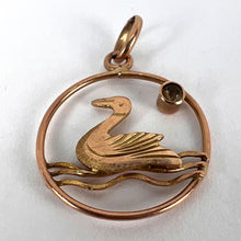 Load image into Gallery viewer, 9K Yellow Gold Glass Duck Charm Pendant