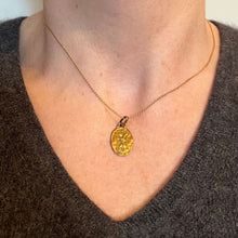 Load image into Gallery viewer, Vintage French Perroud Saint Christopher 18K Yellow Gold Medal Pendant