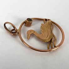 Load image into Gallery viewer, 9K Yellow Gold Glass Duck Charm Pendant