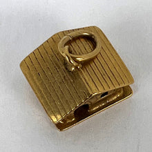 Load image into Gallery viewer, 18K Yellow Gold Ski Chalet Cabin Lodge Charm Pendant