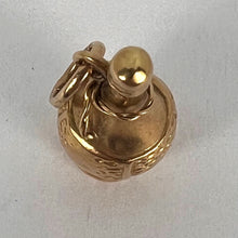 Load image into Gallery viewer, Italian Chianti Wine Bottle 18K Yellow Gold Charm Pendant