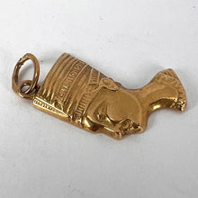 Load image into Gallery viewer, 18K Yellow Gold Nefertiti Charm Pendant