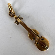Load image into Gallery viewer, French Violin 18K Yellow White Gold Charm Pendant