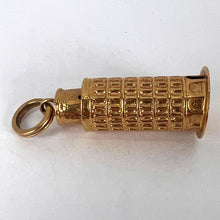 Load image into Gallery viewer, Italian Leaning Tower of Pisa 18K Yellow Gold Charm Pendant