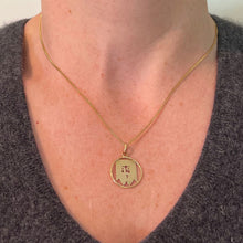 Load image into Gallery viewer, French Jesus Christ 18K Yellow Gold Charm Pendant