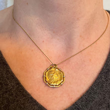 Load image into Gallery viewer, French Vernier Vercingetorix Gaul 18K White Yellow Gold Charm Pendant