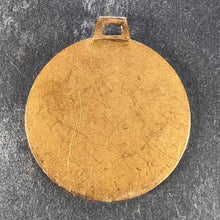 Load image into Gallery viewer, Vintage French St Christopher 18K Yellow Gold Charm Pendant Medal