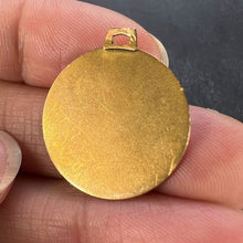 Load image into Gallery viewer, Vintage French St Christopher 18K Yellow Gold Charm Pendant Medal
