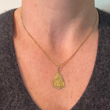 Load image into Gallery viewer, French Saint Christopher 18K Yellow Gold Charm Pendant Medal