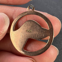Load image into Gallery viewer, French Beagle Dog 12 Karat Rose Gold Enamel Charm Pendant